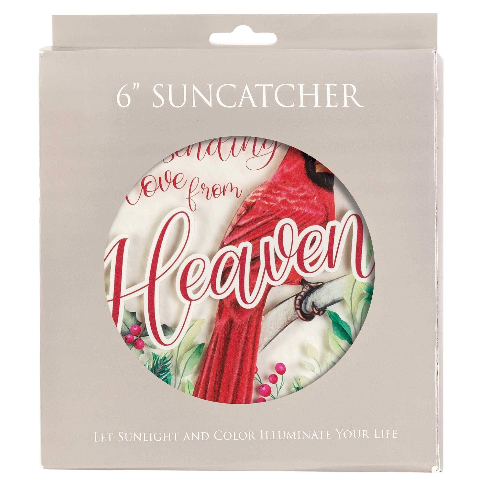 Dicksons - Wholesale Suncatcher - SUN CATCHER CARDINAL I'M SENDING LOVE 6"1