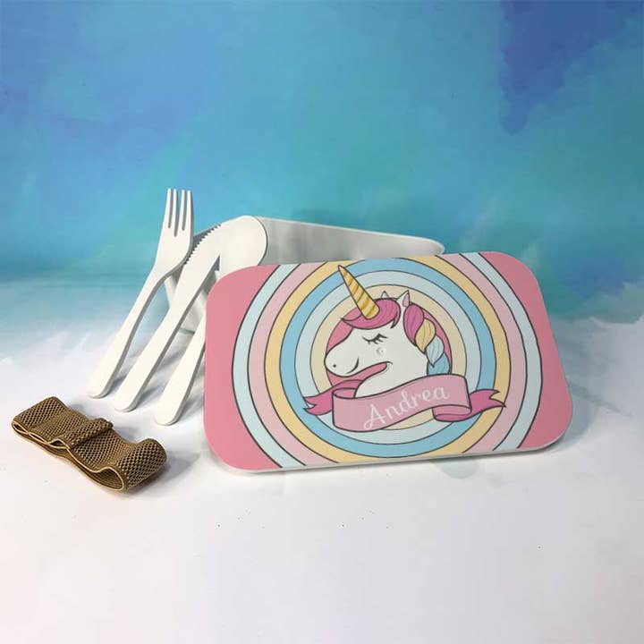 Custom Gifts – Großhandel Lebensmittelbehälter – Tupperware Brotdose Einhorn 1