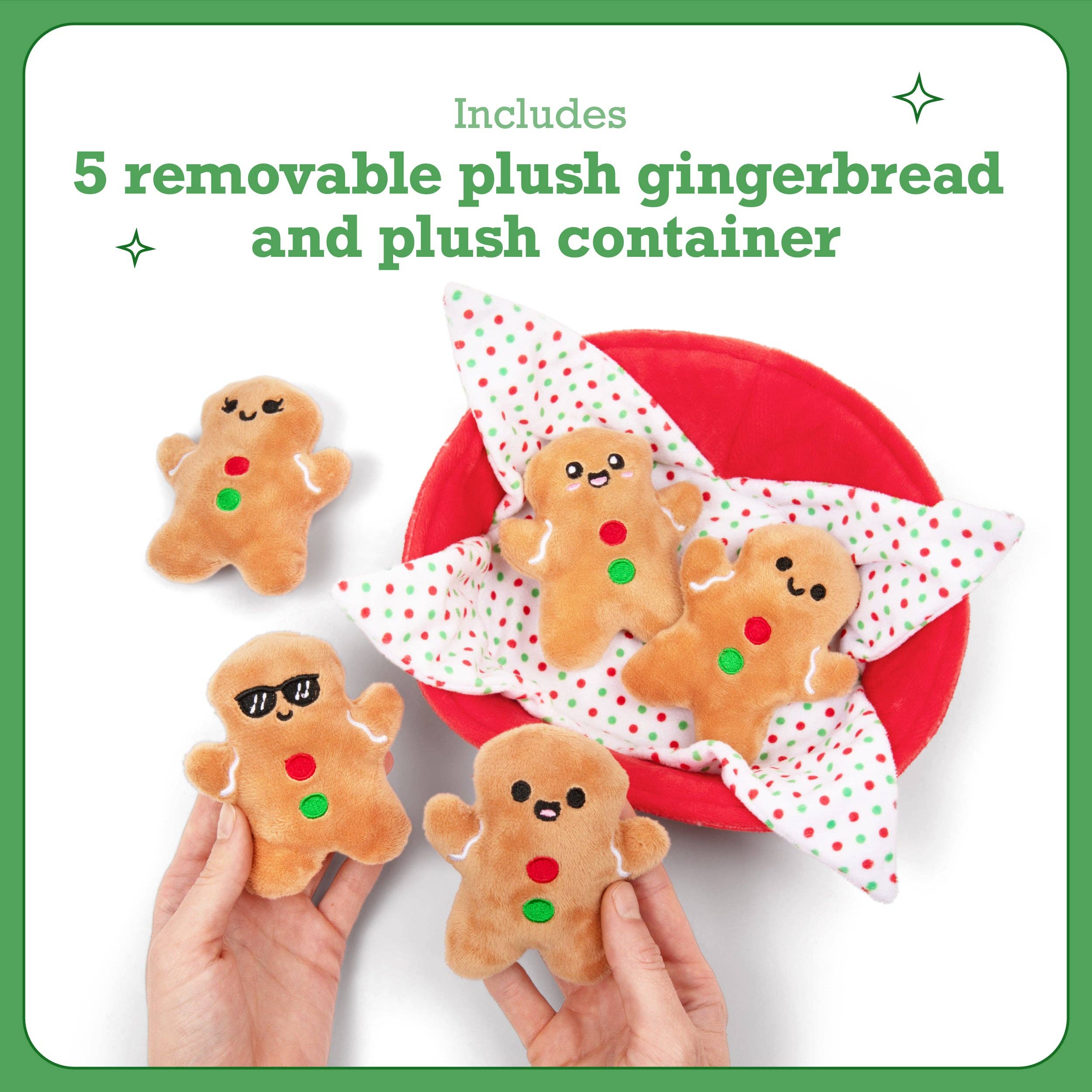 What Do You Meme - Wholesale Stuffed/Plush Toy - Kids & Baby - Emotional Support Gingerbread – Set of 5 Gingerbread Cookies2