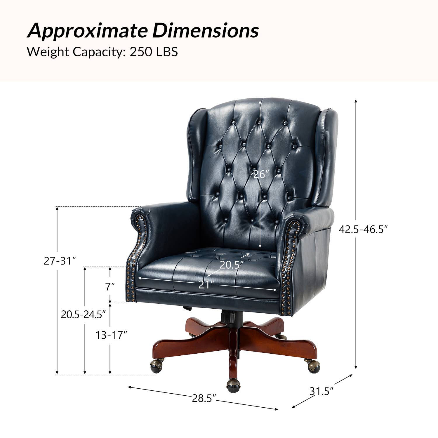 Karat Home - Wholesale Chair - Amadeo Executive Chair4