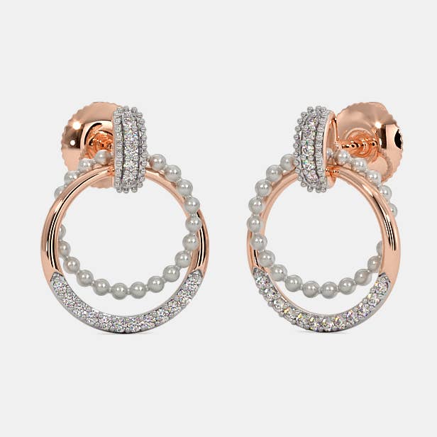 Lab-diamantørestikker, 14k guld, elegant smykke, gave til hende for engroshandel hos OISHI DIAMONDS