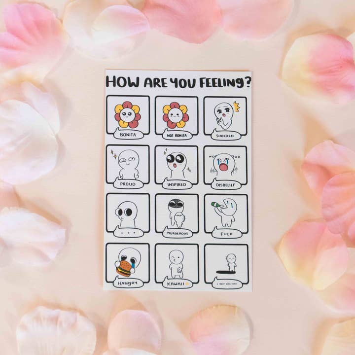 How are you feeling? Print for wholesale by JYK Doodles