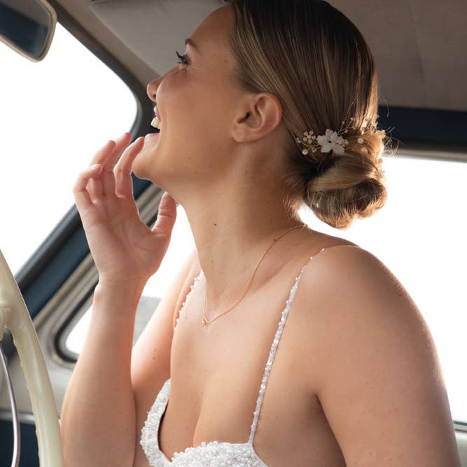 SallyJaneBridal - Vendita all'ingrosso Forcine per capelli - Ilja fermagli dorati - gioielli da sposa per capelli - set da 31