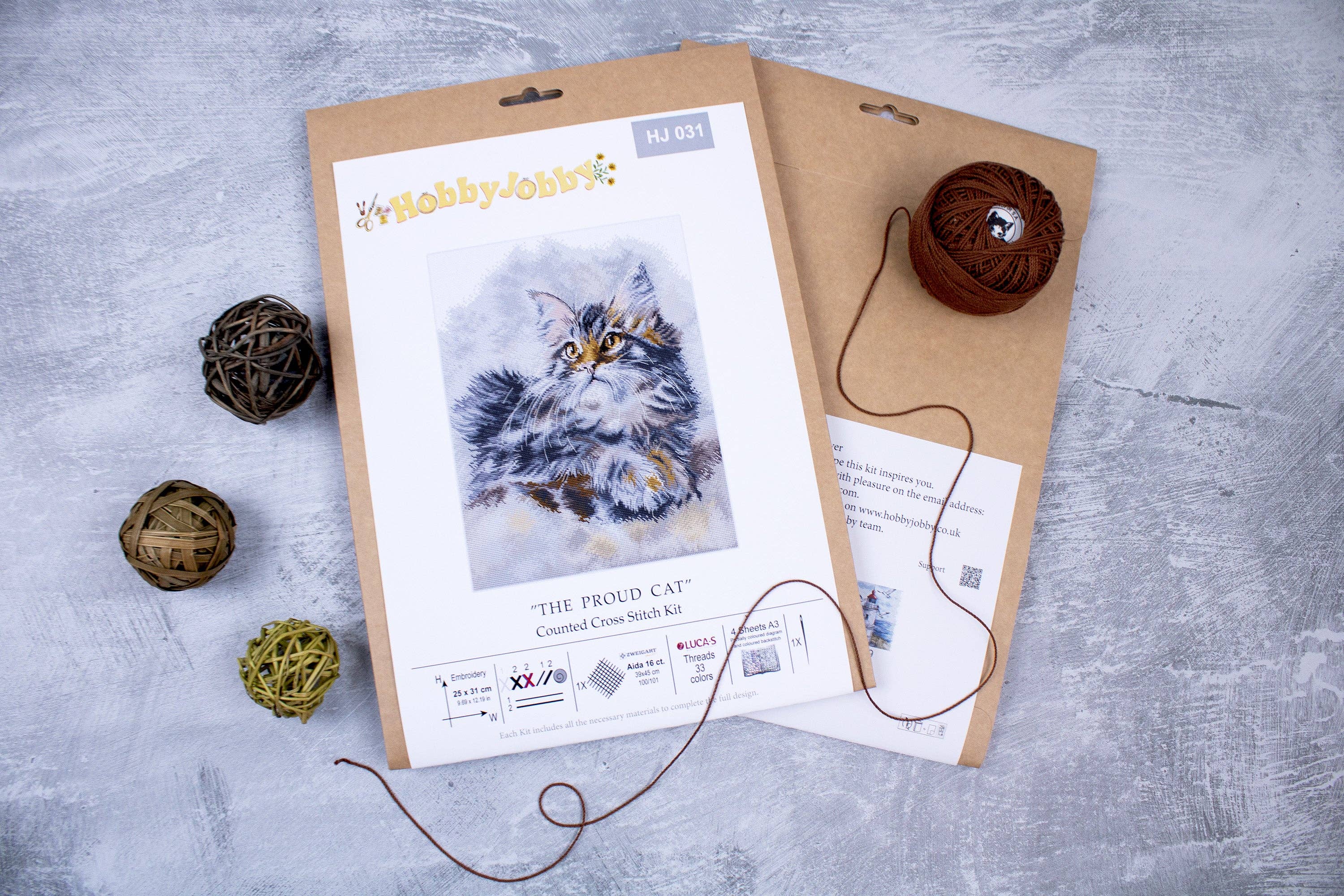 HobbyJobby - Wholesale Embroidery/Cross Stitch Supplies - Cross Stitch Kit HobbyJobby - The Proud Cat6