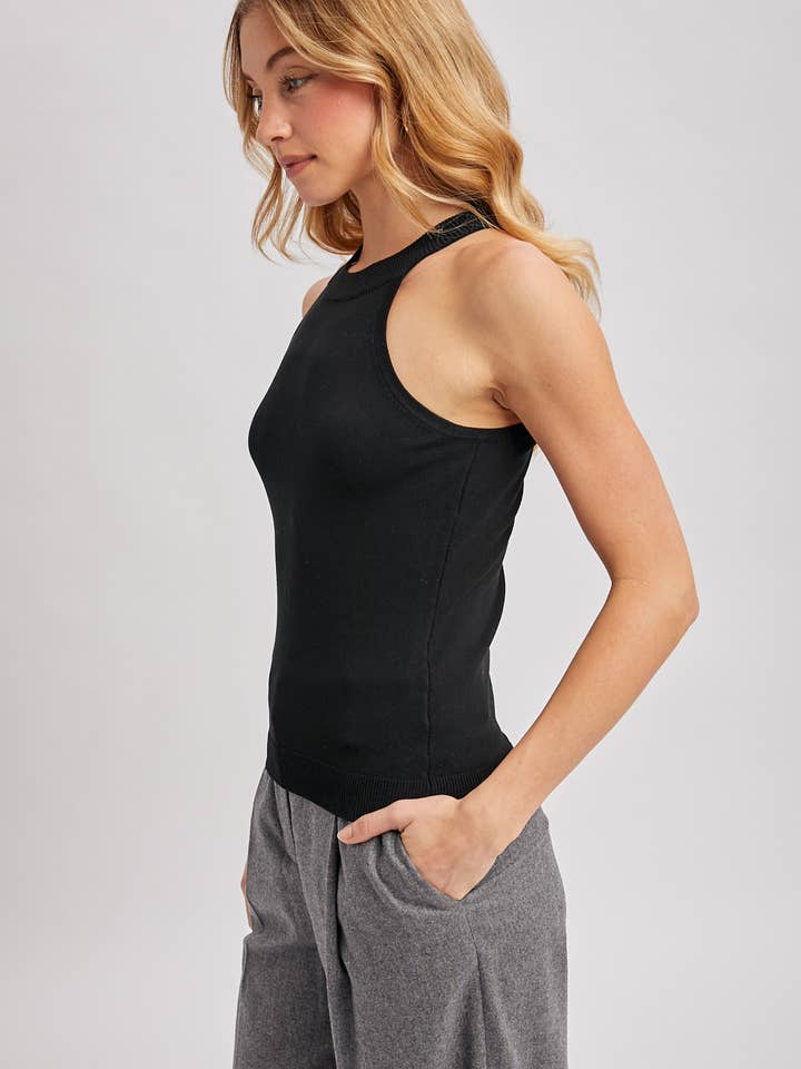 Bluivy - Venta al por mayor Camiseta sin mangas - Mujer - TOP DE PUNTO CON CUELLO HALTER4