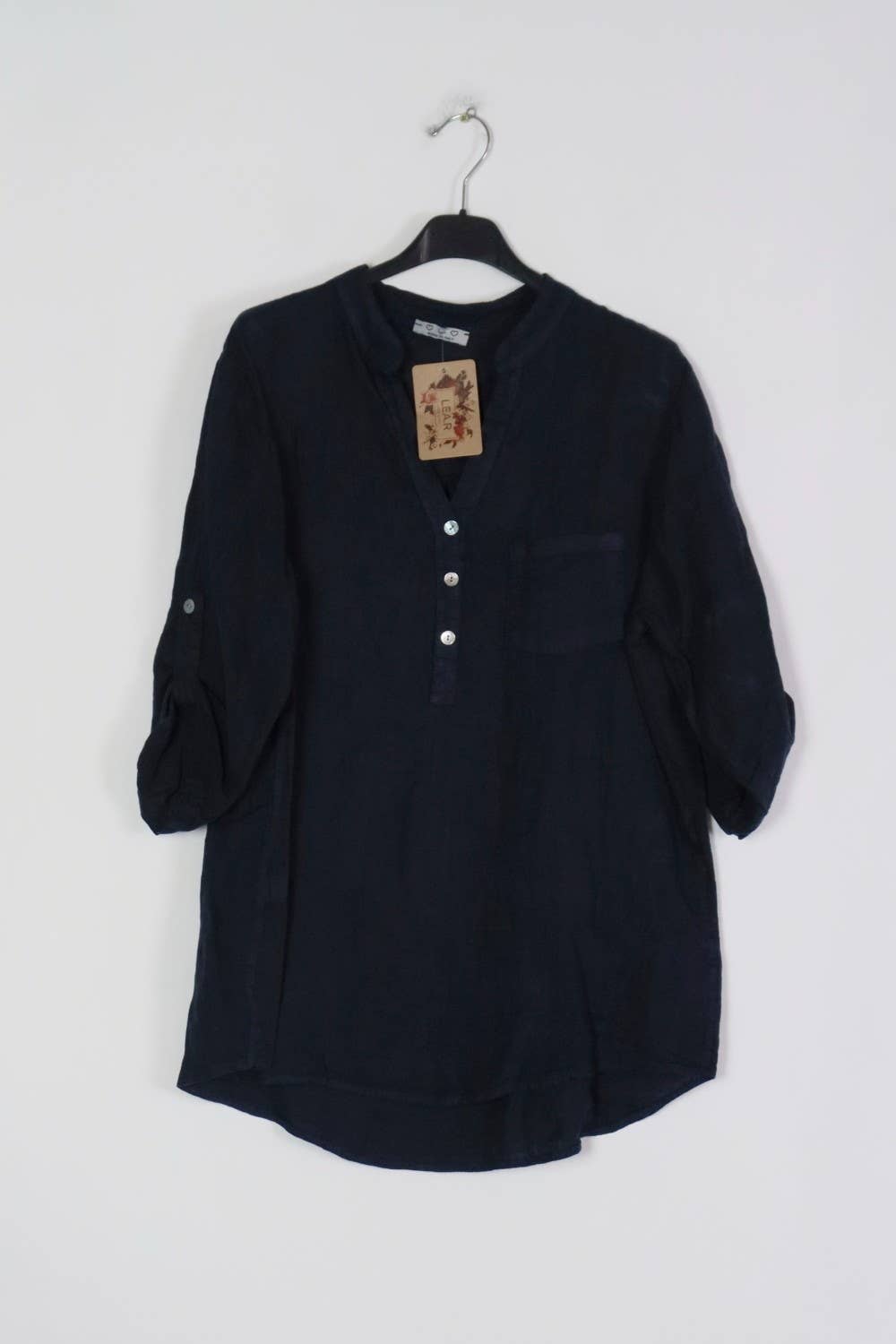 LÉA & LUC - Wholesale Button Down Shirt - Women's - 100% Linen Blouse REF. 636760