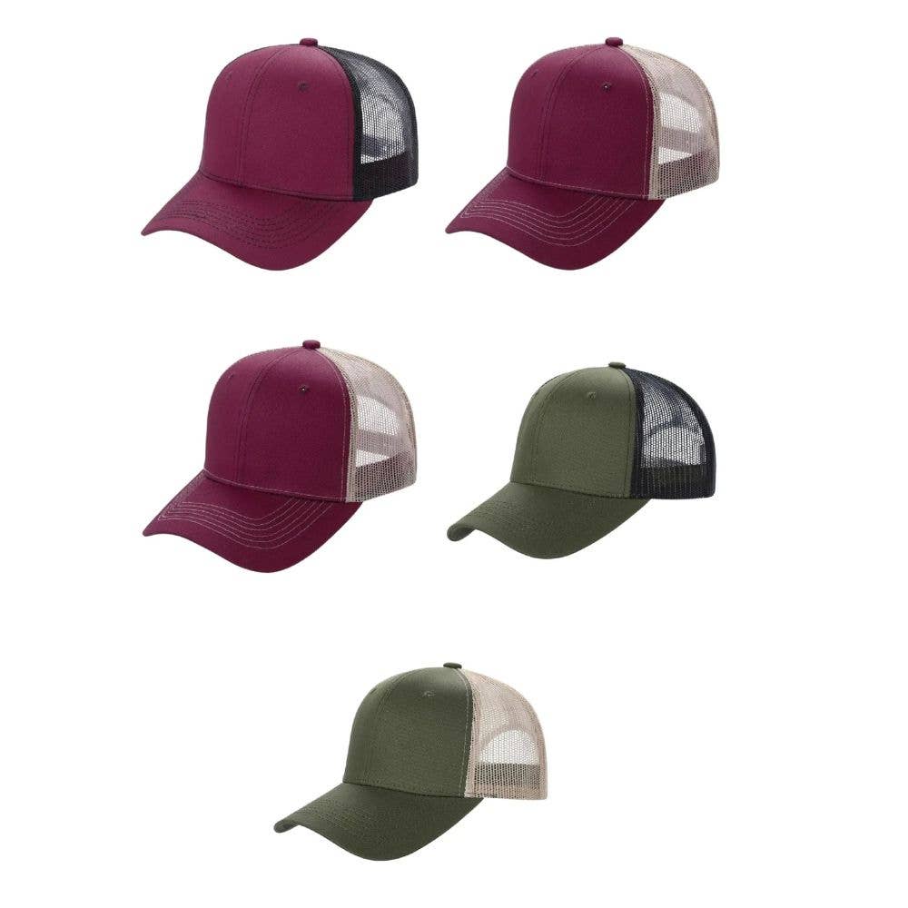 DOBBI – Großhandel Trucker-Cap – Unisex – Curve Trucker Mesh-Mütze mit 6 Paneelen52