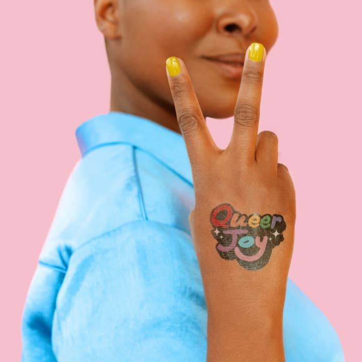 Tattly - Wholesale Temporary Tattoo - Queer Joy Tattoo Pair2