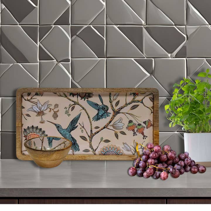 Hartsmede - Venta al por mayor Fuente - Bandeja Rectangular Hecha a Mano con Cuenco para Salsas, Diseños Modernos Regalos4