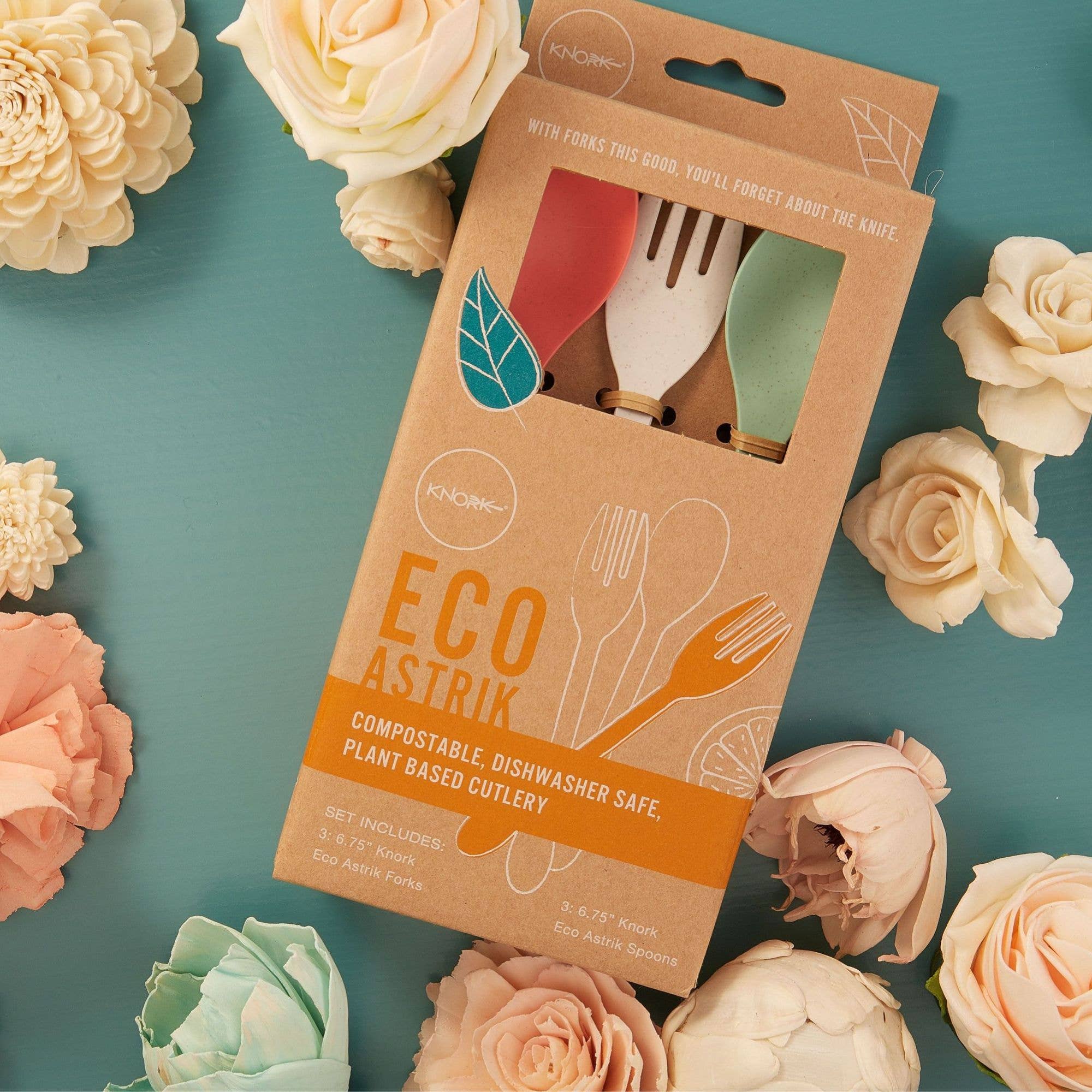 Knork Flatware – wholesale Assorted cutlery set – KNORK Eco 12 Piece (Fork, Knife, Spoon) Biodegradable Bamboo3