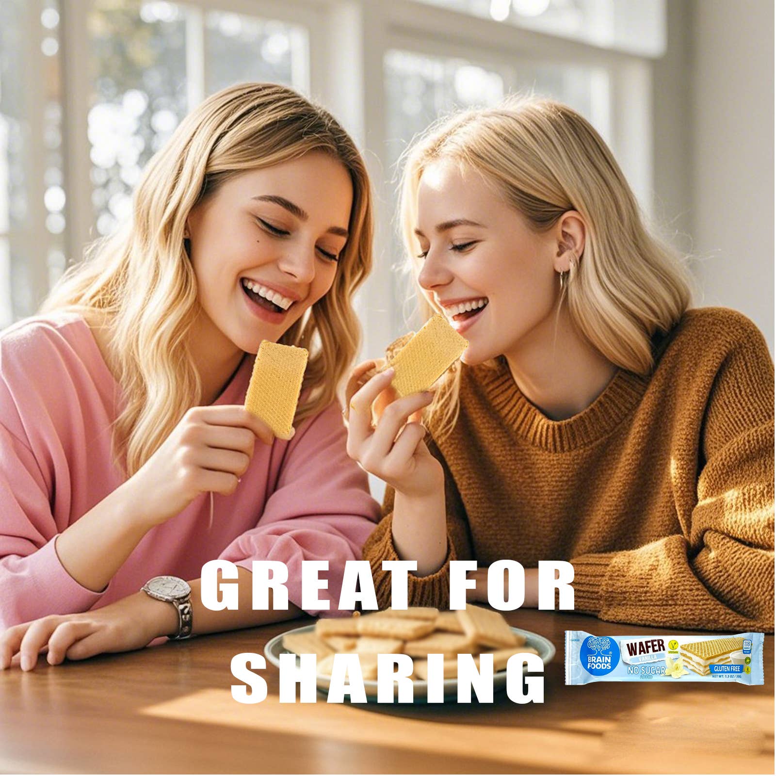 Wilton Mettler LLC - Wholesale Cookie - BRAIN FOODS Gluten Free Vegan Wafers (Vanilla)7