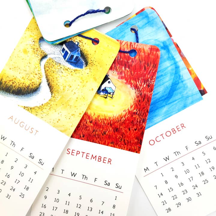 Mini-Wandkalender 2024 - Tiny Houses für den Großhandel von Papetri paperworks
