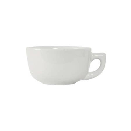 Porcelain White Ceramic Cappuccino Cup, 14oz for wholesale on Faire0