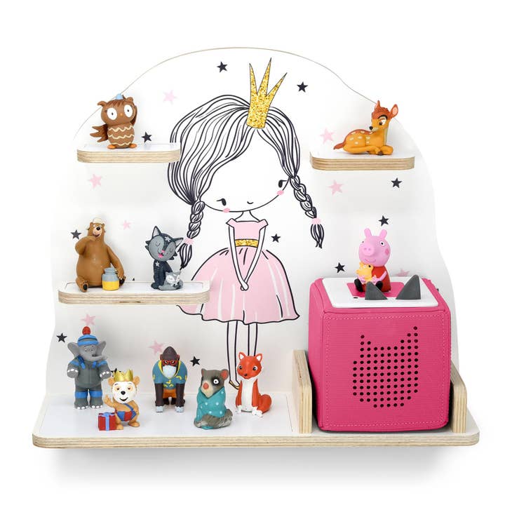 Prateleira em Madeira Adequada Para The Toniebox, Medium - Princess por atacado de stadtecken