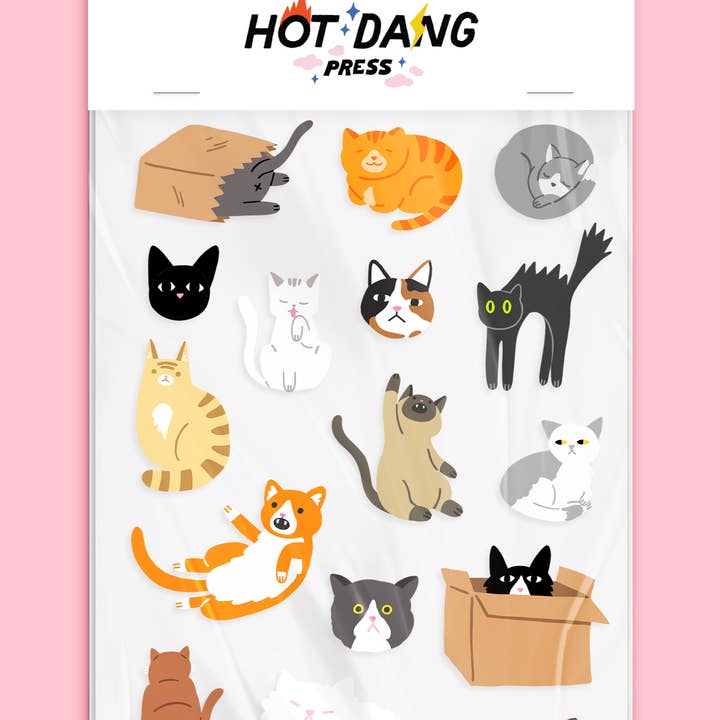 Hot Dang Press - Wholesale Sublimation transfer - All Cats Sheet Set