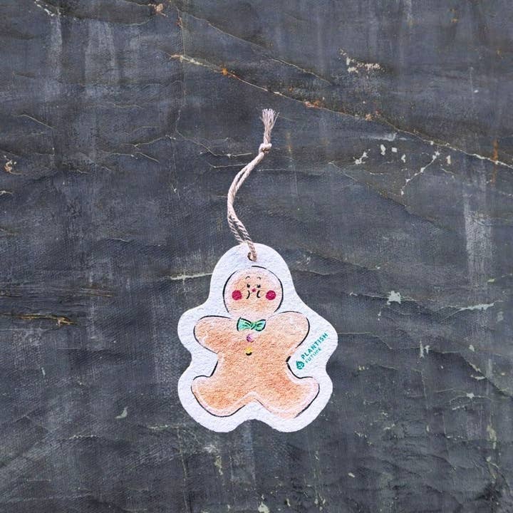 Plantish - Wholesale Cleaning Sponge - Gingerbread Man - Pop Up Sponge