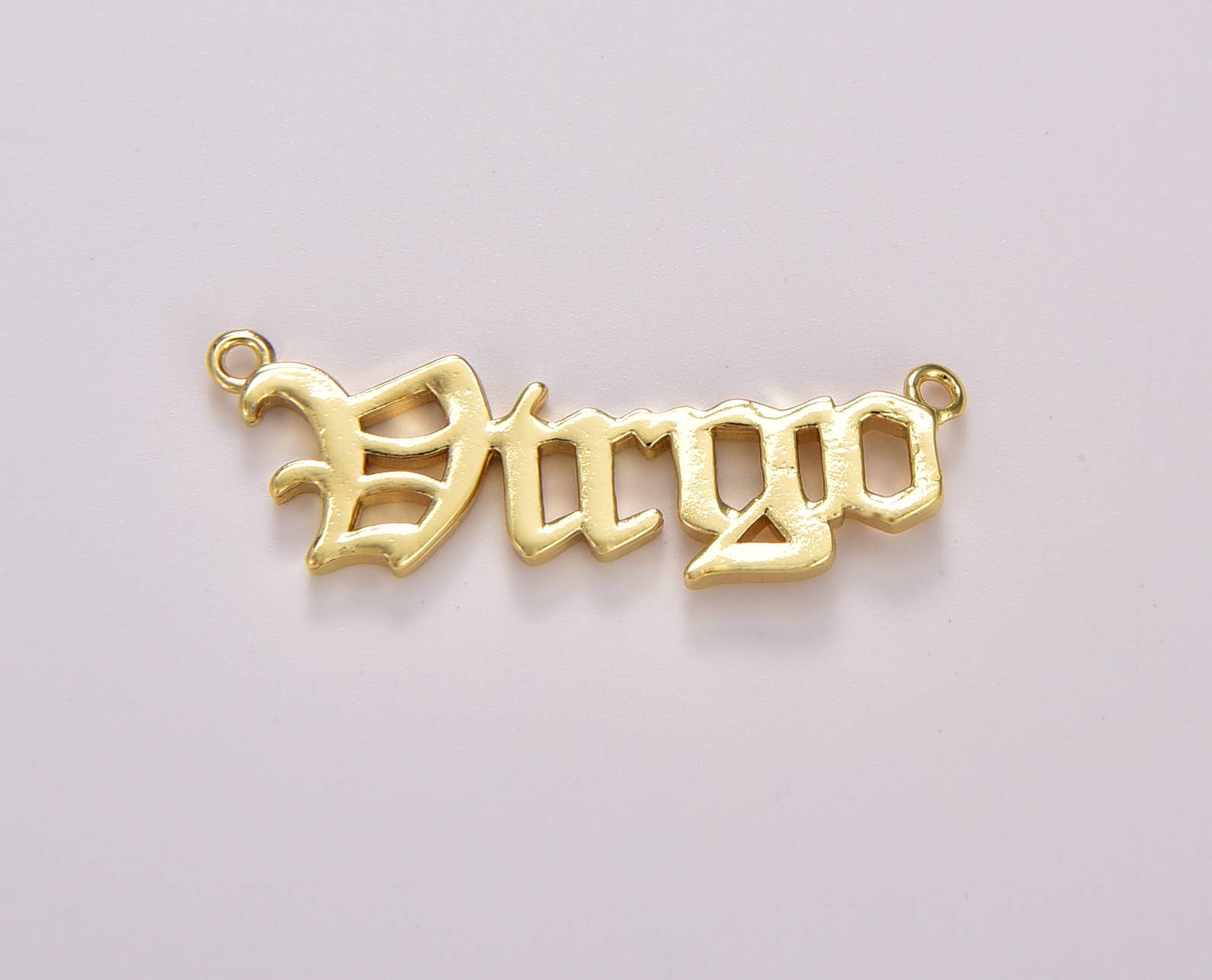 Beads Creation – wholesale Individual charm/pendant – Old English Font Astrology Zodiac Charms Connector, CN4399