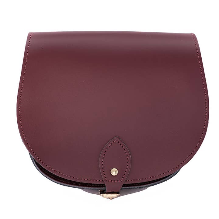 Sac à bandoulière en cuir bordeaux - Zarah pour la vente par A to Z Leather