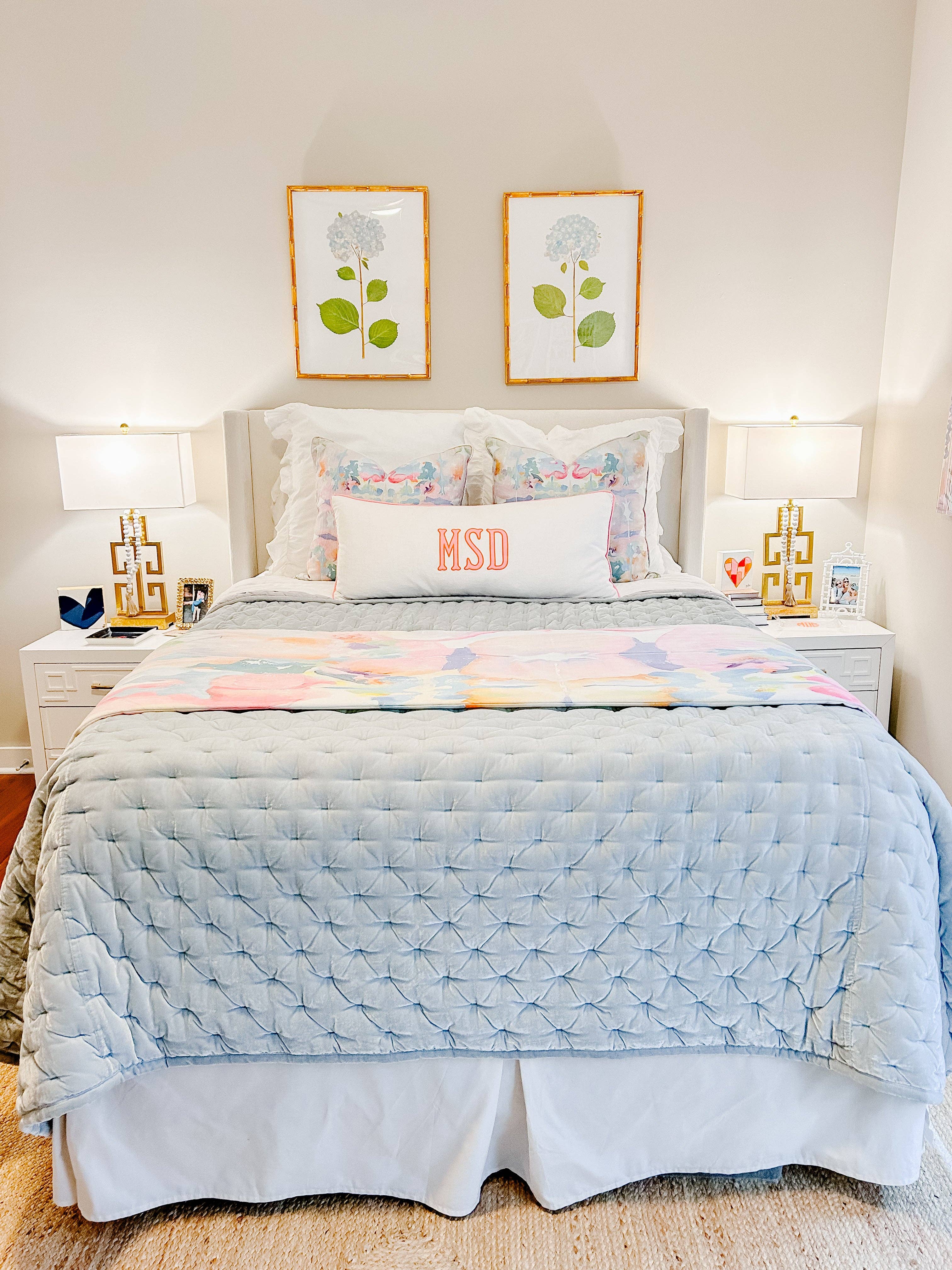 MK Decker Designs - Wholesale Gallery Wall Set - "Blue Hydrangea"8