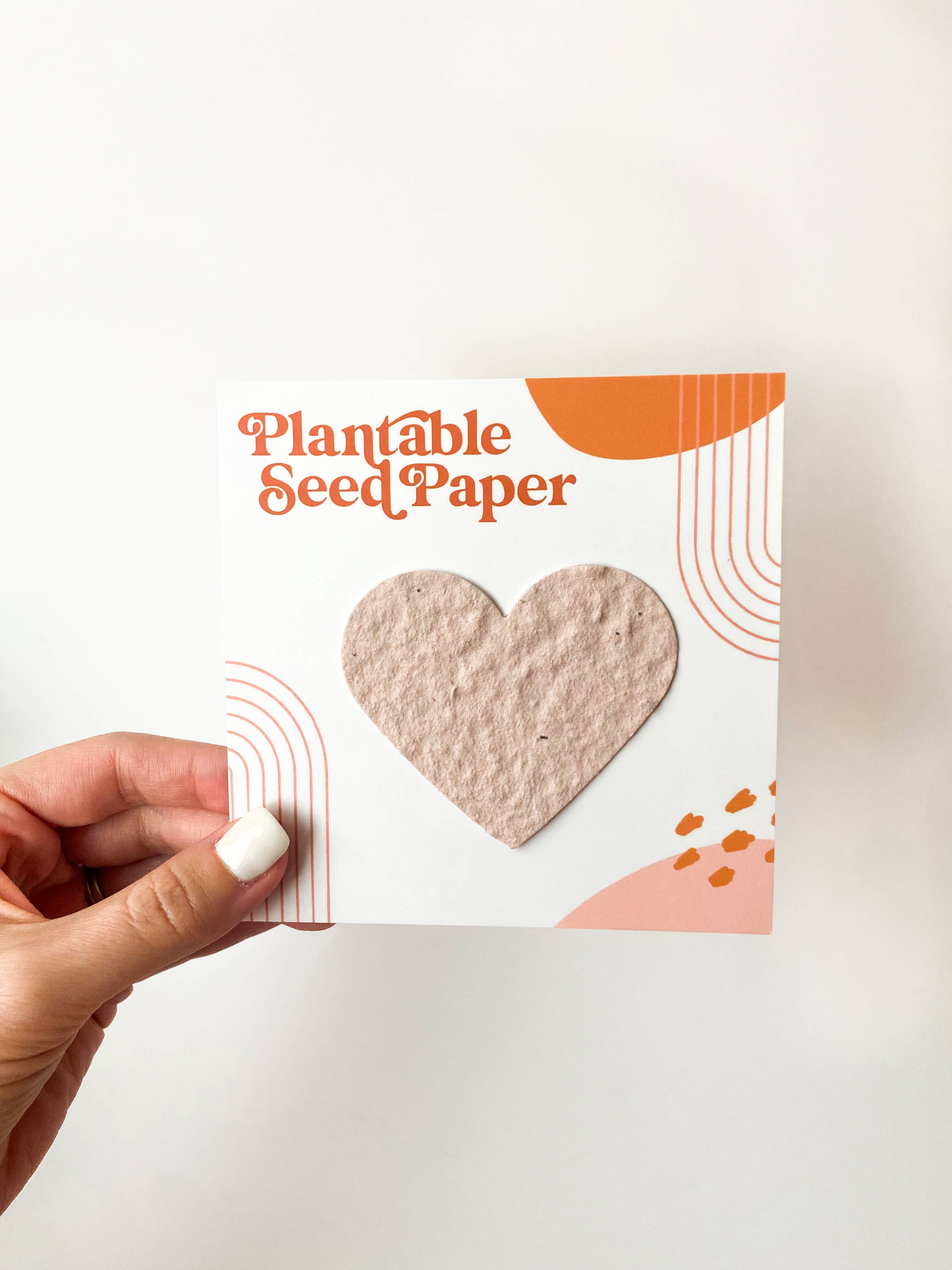 Due To Joy - Wholesale Plant Seeds - Seed Heart Paper Card1