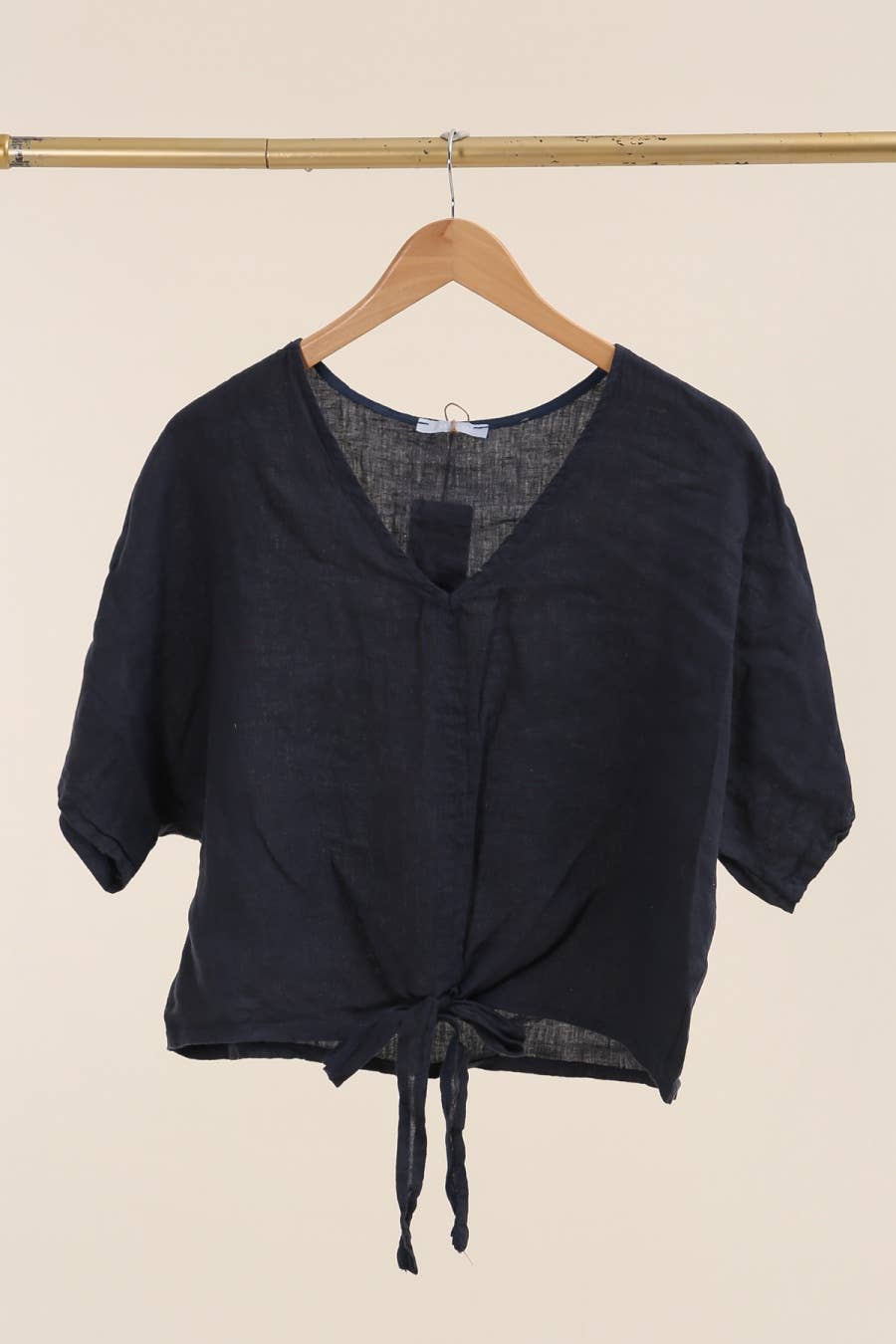 LÉA & LUC - Wholesale Overhemd met knopen - Dames - 100% linnen blouse met korte mouwen REF. 2507110