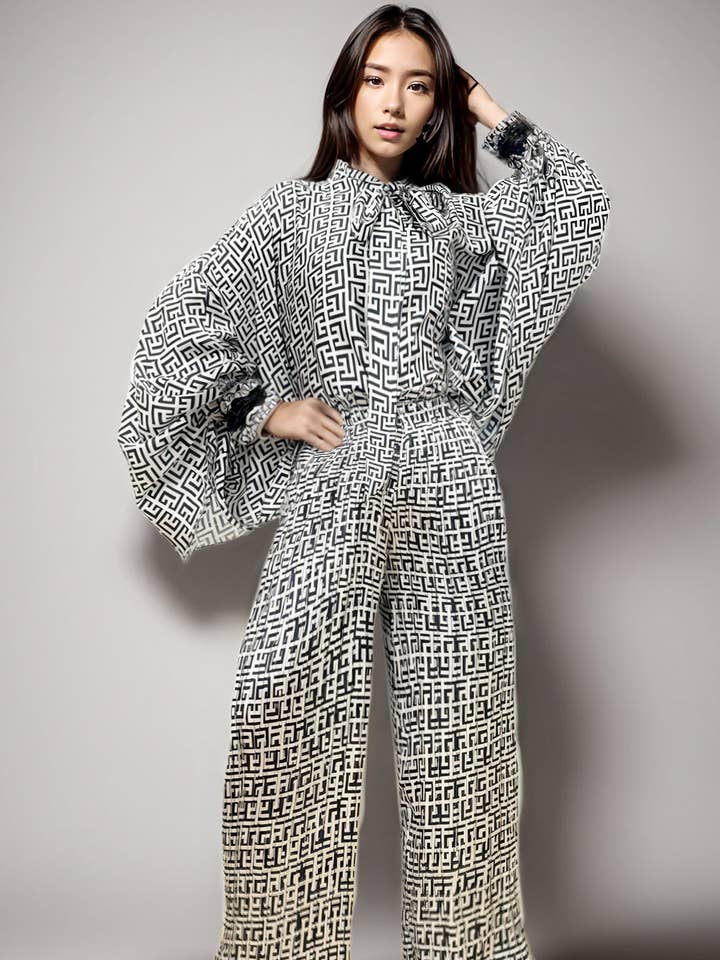 X7407D TOP / PANT SET for wholesale by N by Nancy