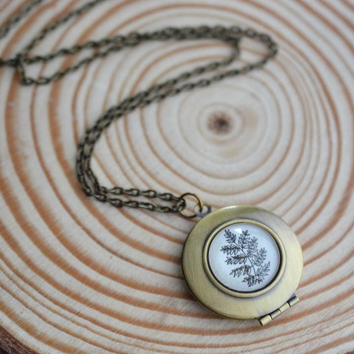 Halskette Fern Locket für den Großhandel von Livin Freely