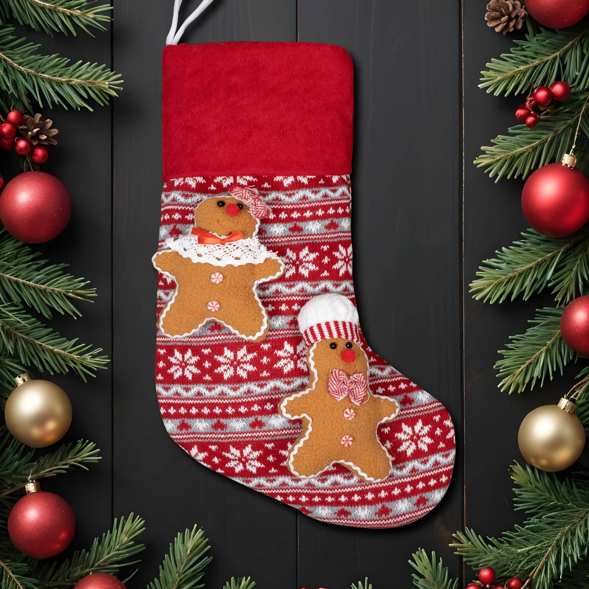 GEXWORLDWIDE - Vente Collants festifs - Grands bas de Noël pour poupées 3D5