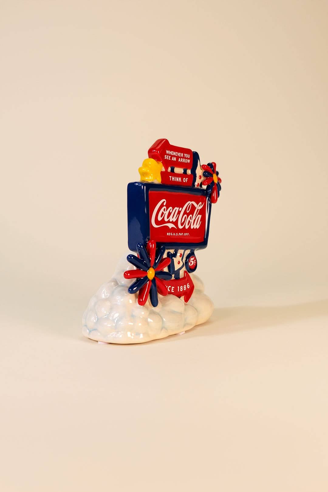 Blue Sky Clayworks - Wholesale Decorative Figurine - Coca-Cola Americana Sign Figurine3