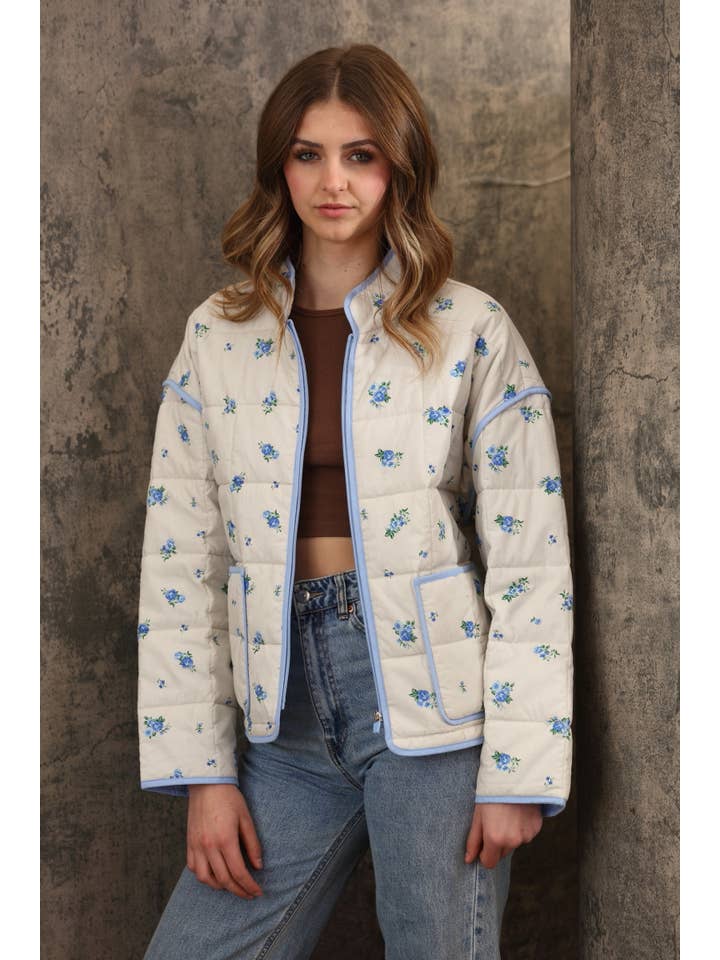26 International - Wholesale Jacket - Women's - Light Weight Quilted Gauze Shell Jacket
