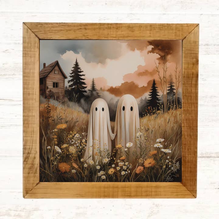 Halloween Ghost Art Print for wholesale by Blooms By E. Marie