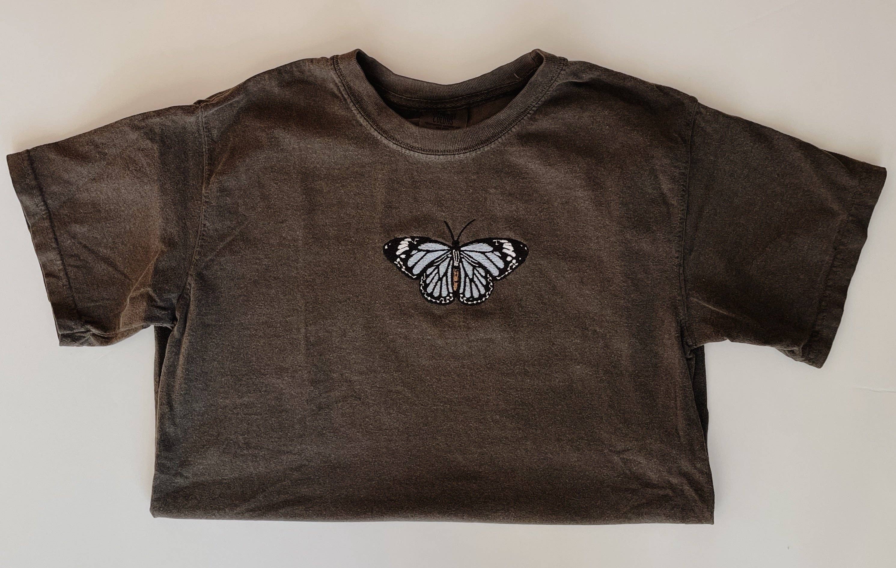 Molly Louise Shop – wholesale T-shirt – women's – Embroidered Butterfly T-Shirt5