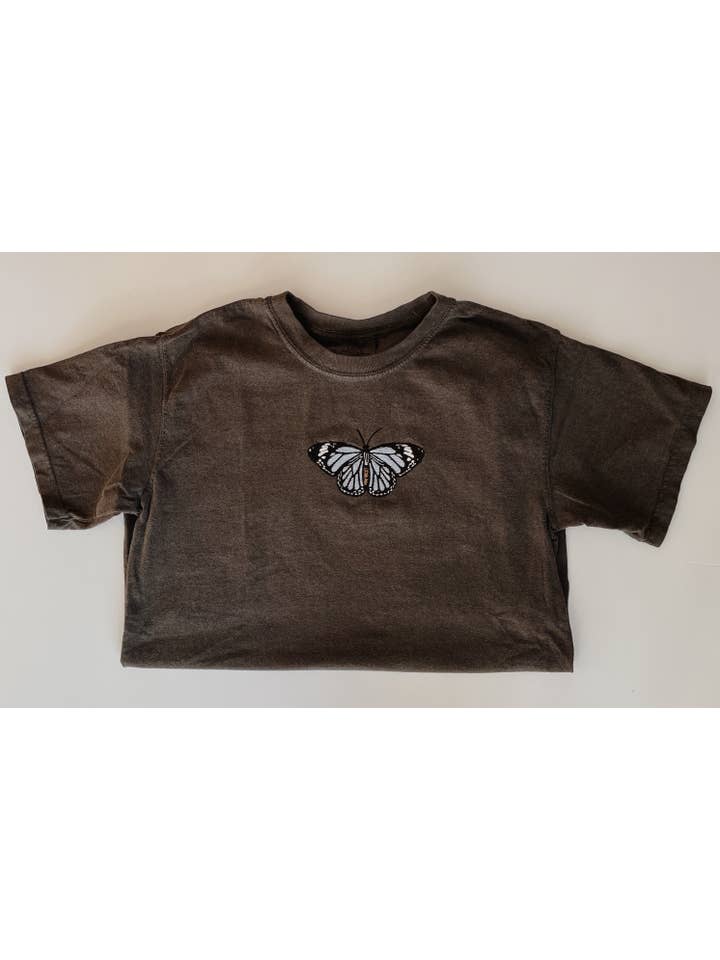 Molly Louise Shop – wholesale T-shirt – women's – Embroidered Butterfly T-Shirt5