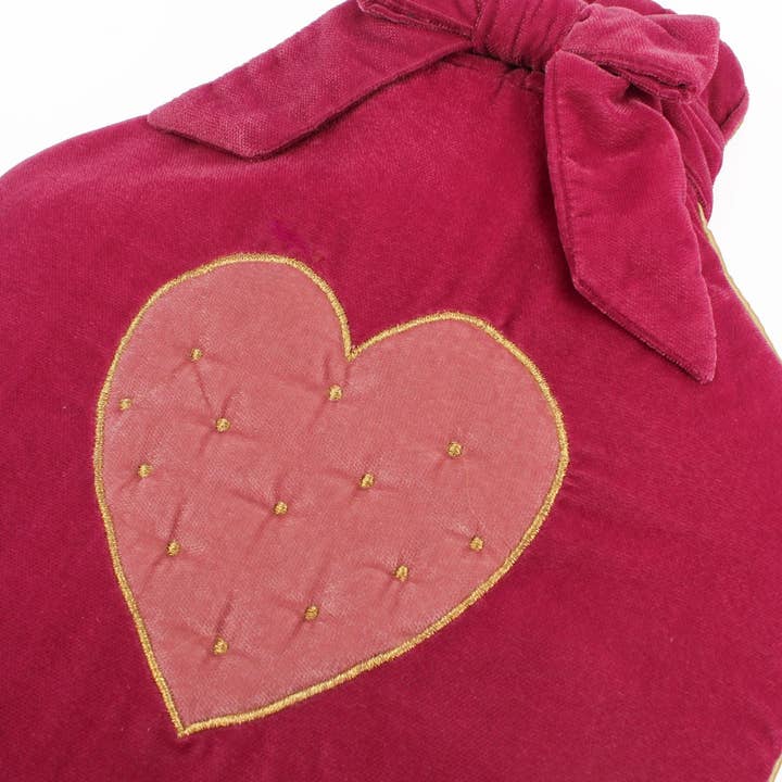 My Doris – wholesale Hot/cold compress – PINK VELVET HEART HOT WATER BOTTLE2
