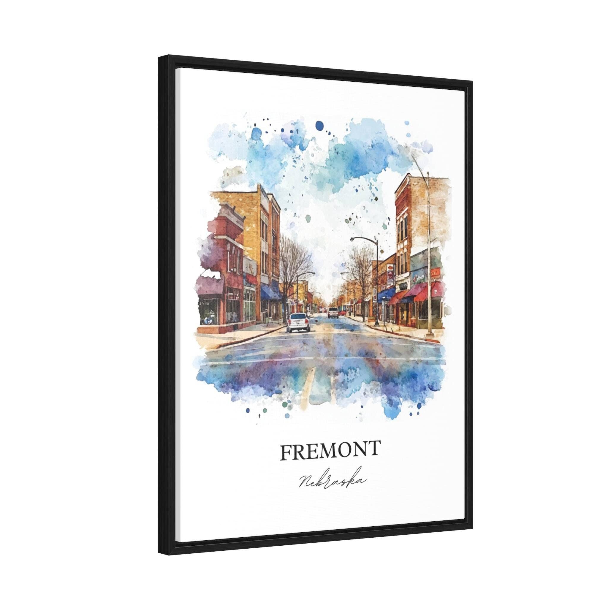 Premium Travel Art - Wholesale Art Print - Fremont Nebraska Wall Art, Dodge County NE Print, Nebraska Watercolor Art, Fremont NE Gift, Travel Print, Travel Poster, Housewarming Gift7