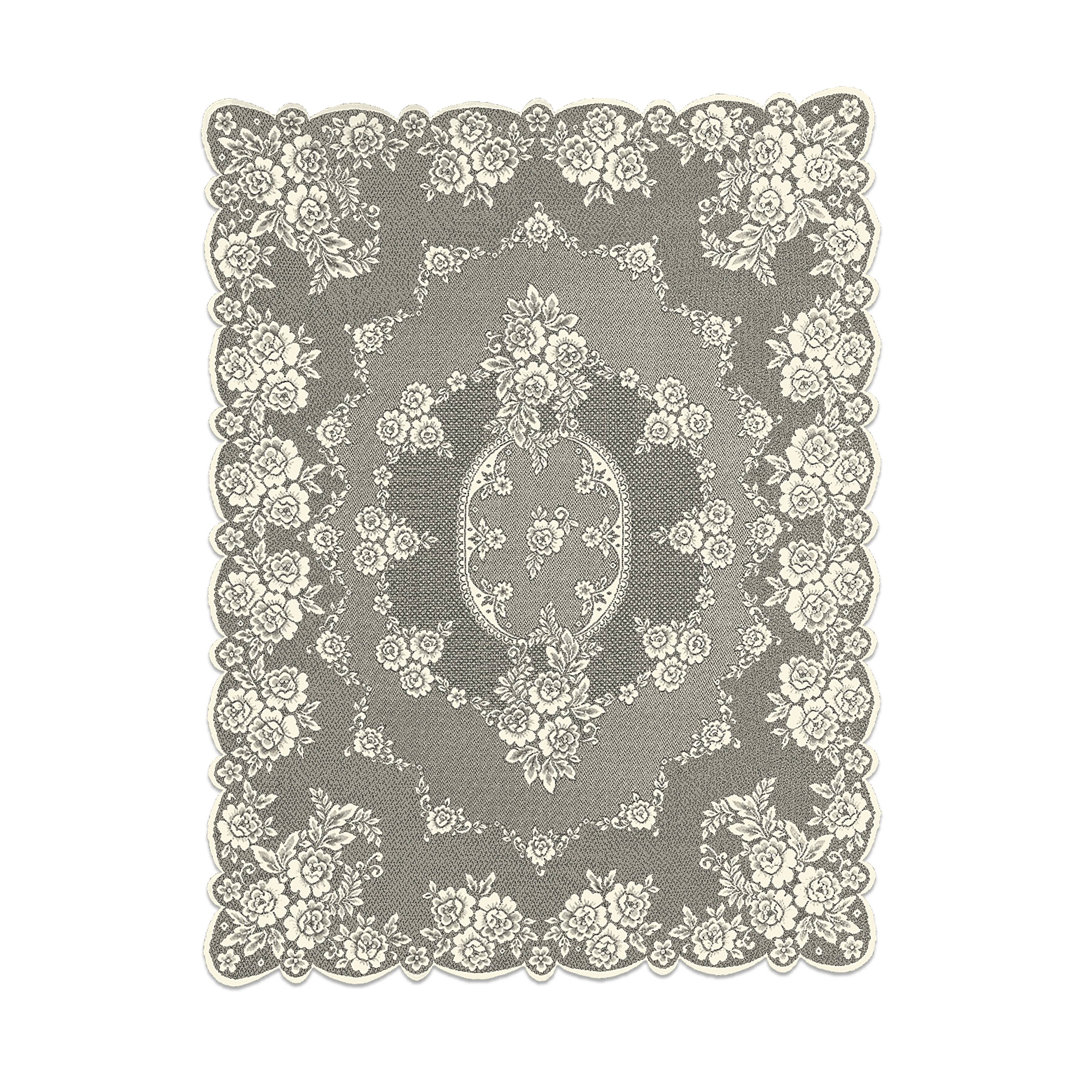 Heritage Lace - Wholesale Tablecloth - Victorian Rose 60x84 Ecru Lace Tablecloth1