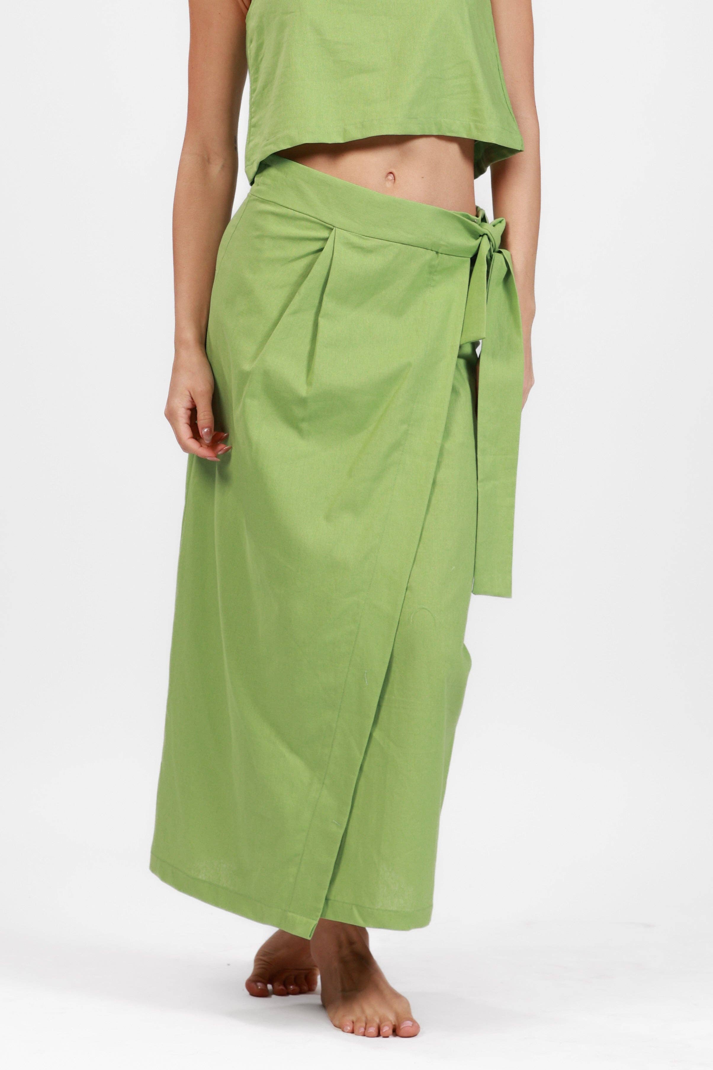 Salty Weekend - Wholesale Skirt - Women's - BALI GREEN CECILE LONG SKIRT1