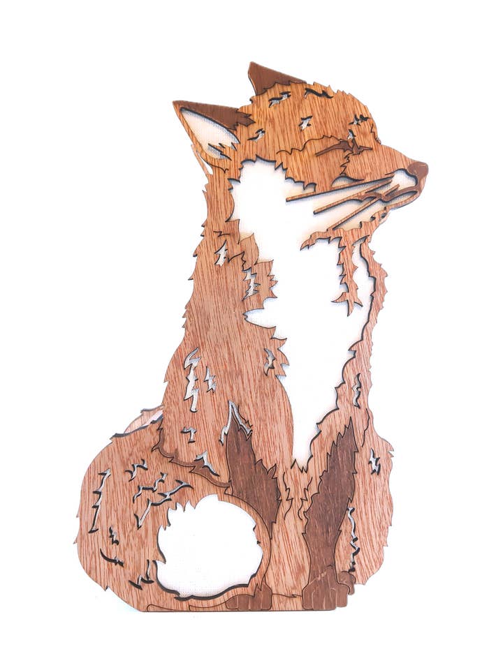 Happy Mr Fox, Lamp for wholesale by Bluebell Peak Design