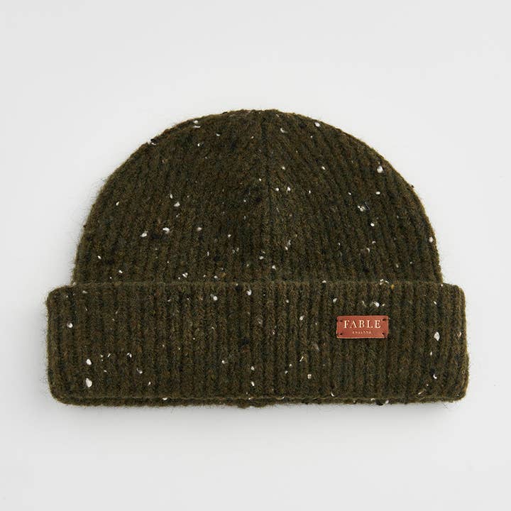 Fable England – Engroshandel Beanie - Dame – Returnering af den lyse skovgrønne beanie0