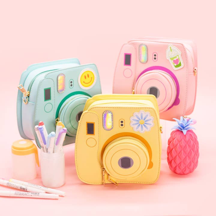 Bewaltz - Wholesale Crossbody Bag - Women's - CLOSEOUT! Oh Snap Instant Camera Handbag 💮 - Mellow Yellow