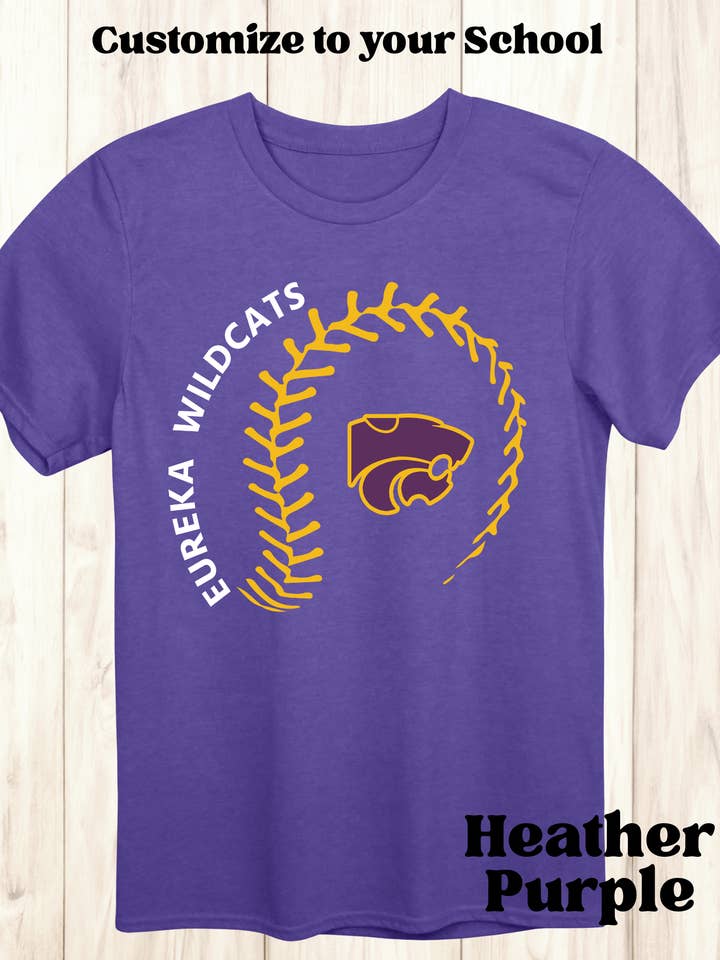 Baseball Custom Team, Town, Mascot T-Shirt for wholesale by TRN Custom