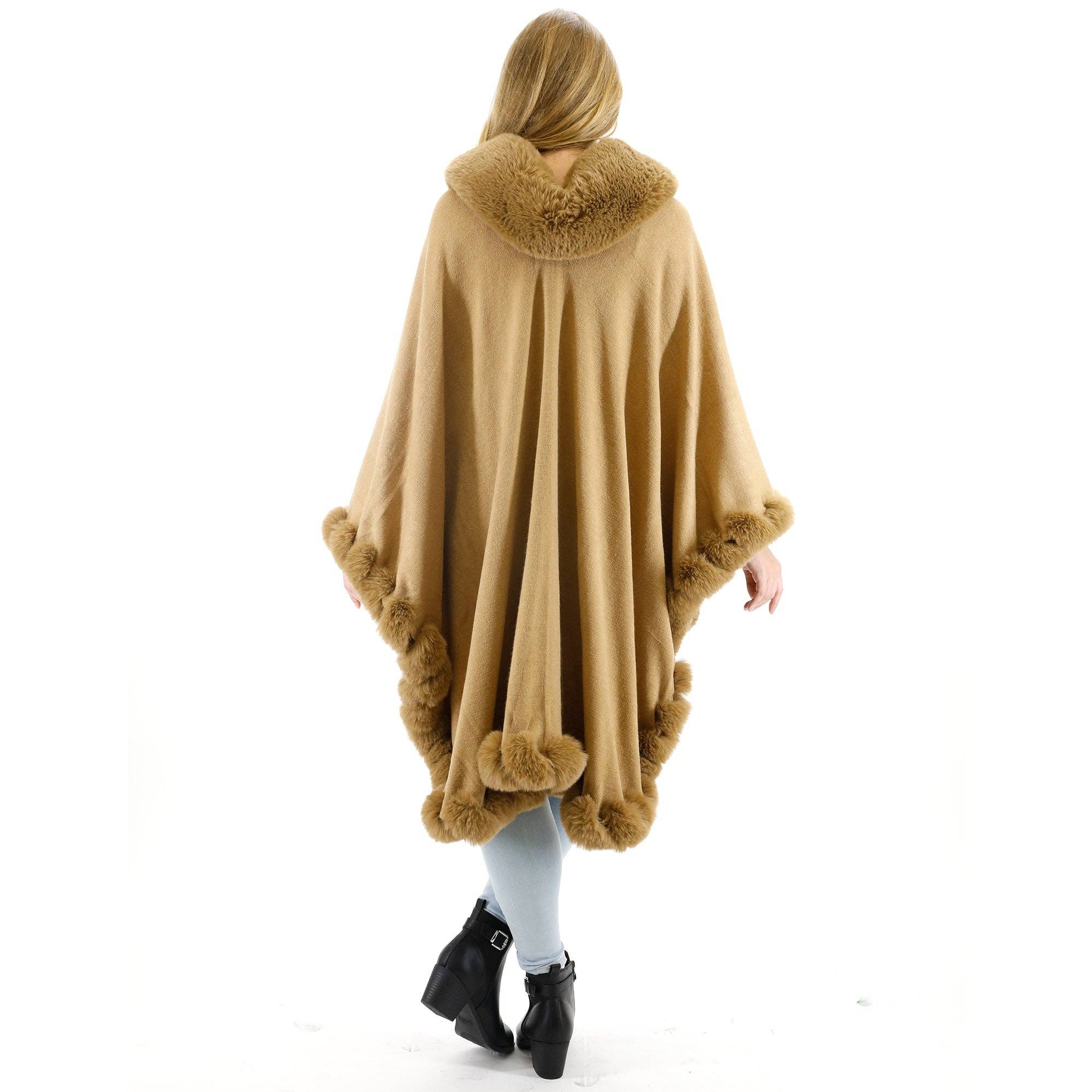 TAPA fashion – Engroshandel Pels-/kunstpelsfrakke - Dame – Ensfarvet pels sjal SW3719 (3 stk)31