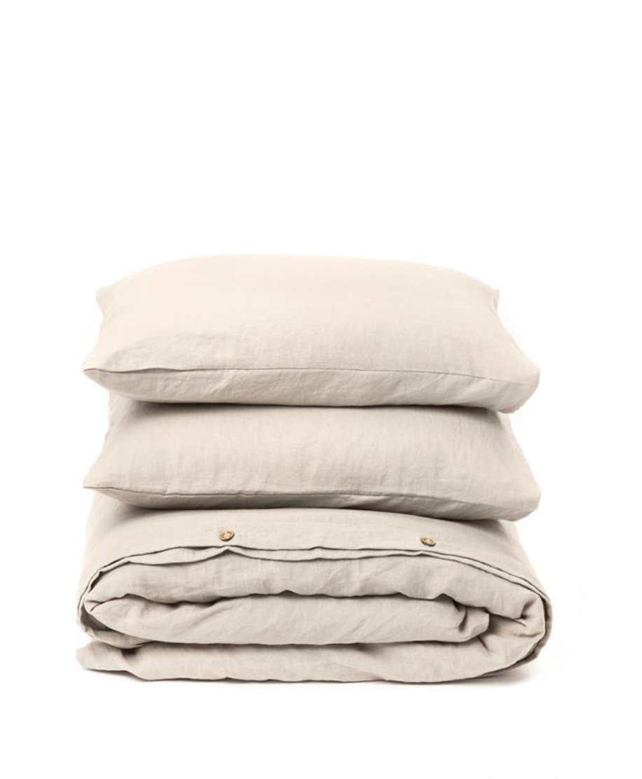 MagicLinen (We handle U.S. import procedures for you) - Vente Parure de lit - Parure de housse de couette en lin naturel (3 pièces)1