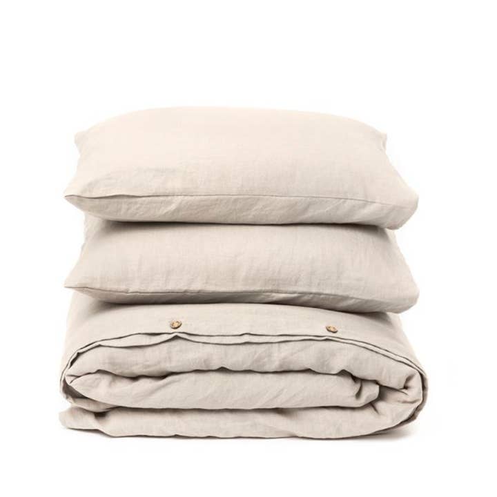 MagicLinen (We handle U.S. import procedures for you) – wholesale Sängkläder – Naturligt linne påslakan set (3st)1
