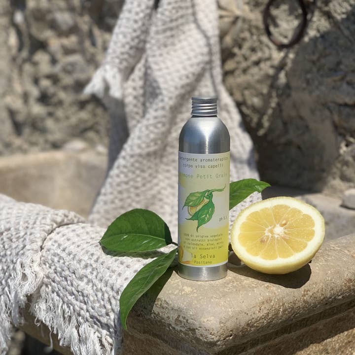 La Selva Positano Cosmetici Naturali – Engroshandel Kropssæbe/brusegel – CITRON OG PETIT KORN AROMATERAPI SÆBE