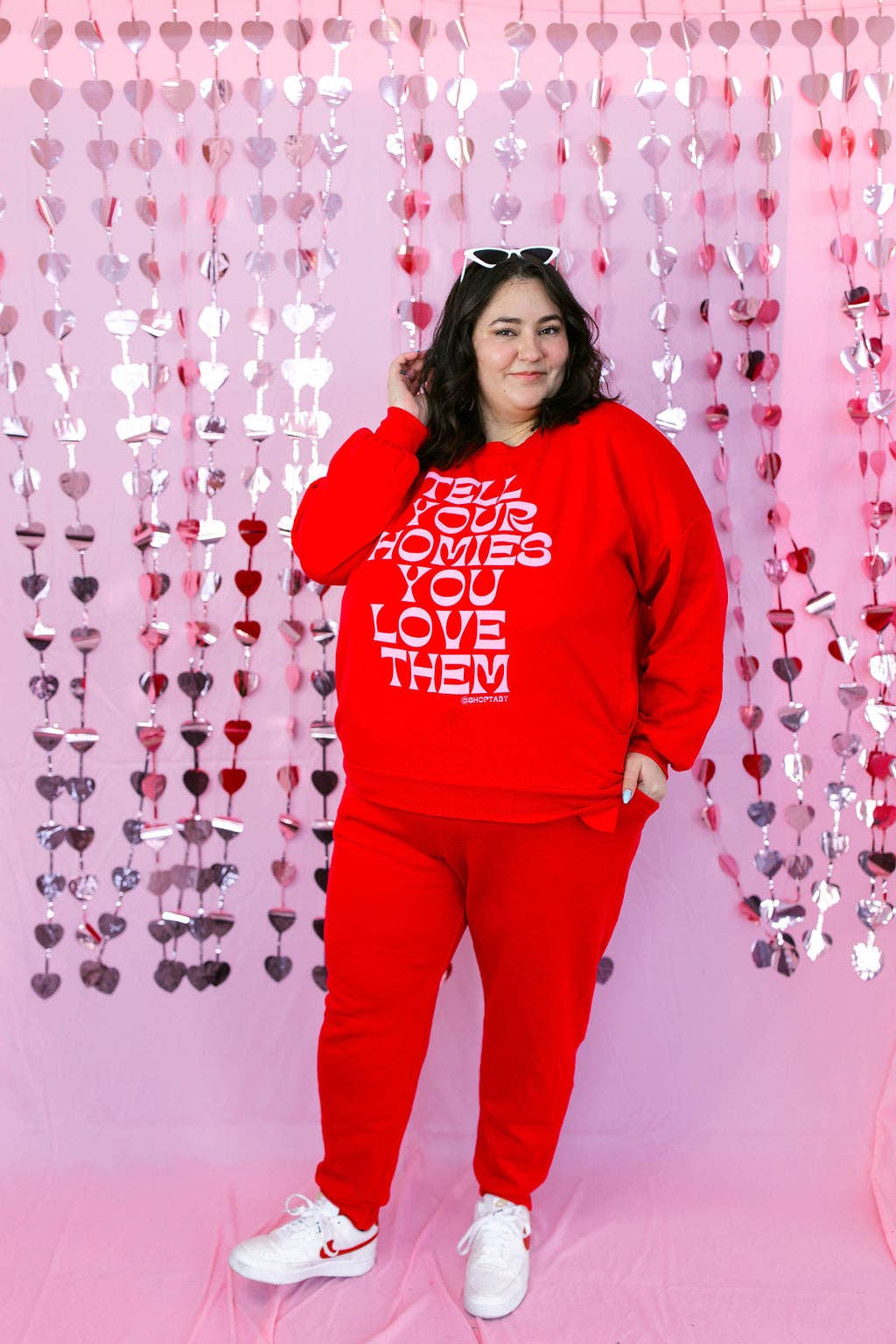 Taby Originals – Engroshandel Loungesæt - Dame – TABY ORIGINAL DESIGN: Fortæl dine venner, at du elsker dem i RØD*** PUFF*** & ULTRA SOFT***16