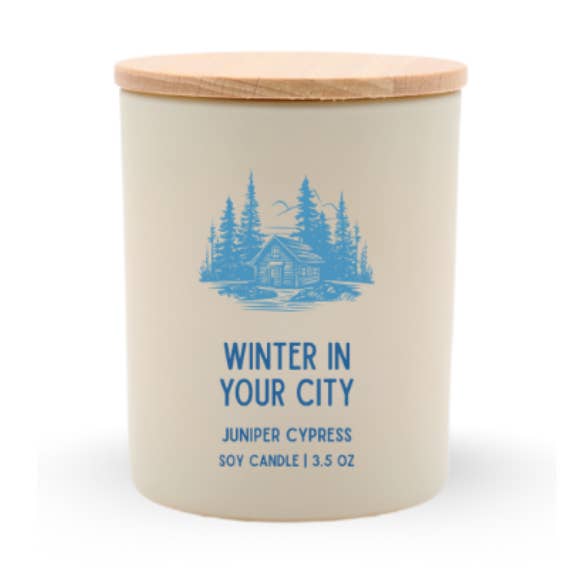 Ski Lodge Travel Soy Candle, Optional Name Drop for wholesale by ROAM Homegrown