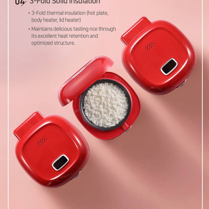KEY Company - Wholesale Kitchen Appliance - Mono Electric Rice Cooker 3 Cups Red8