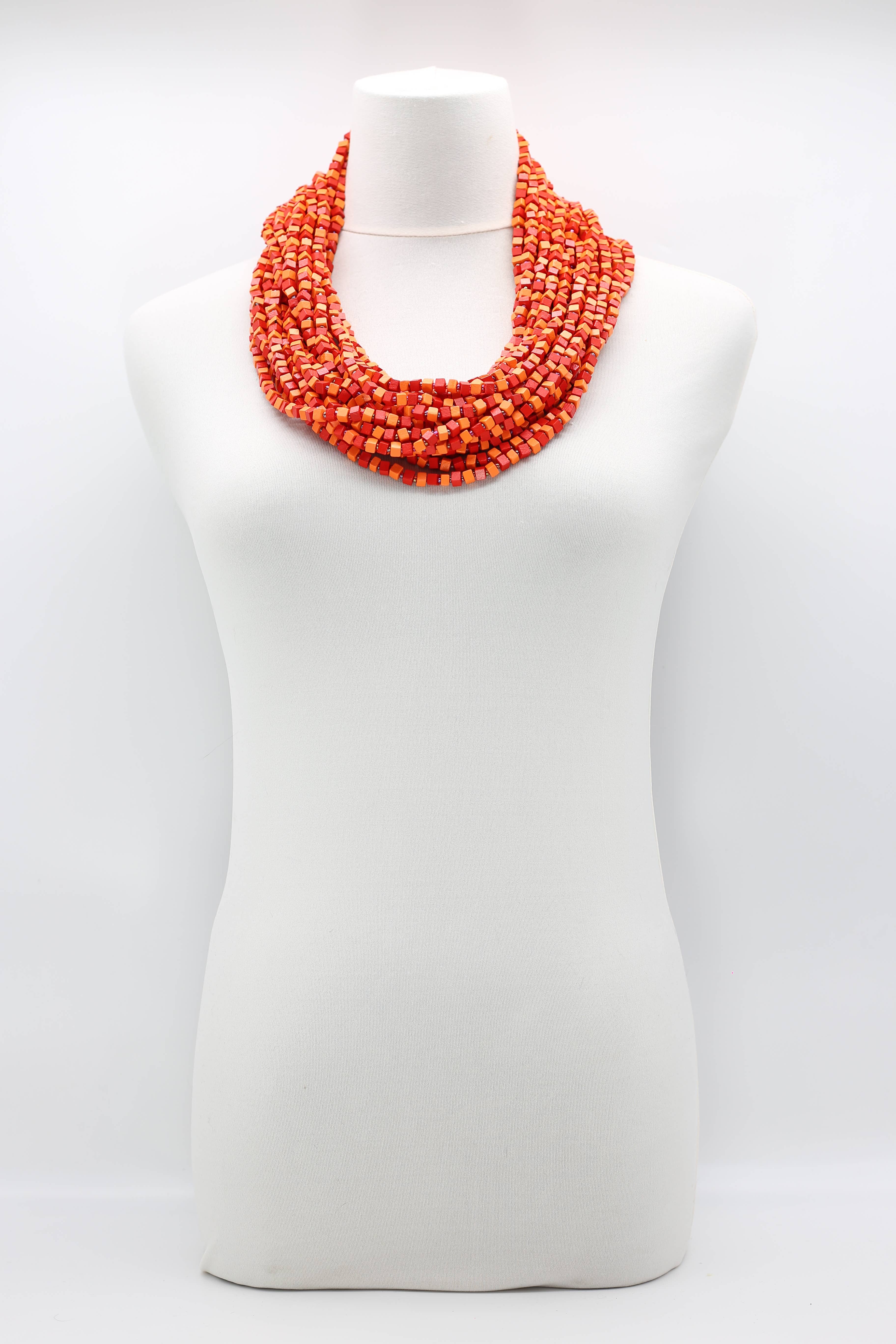 Jianhui London – Engroshandel Perlehalskæde – Den næste Pashmina halskæde Træperler - Mosaic Art87