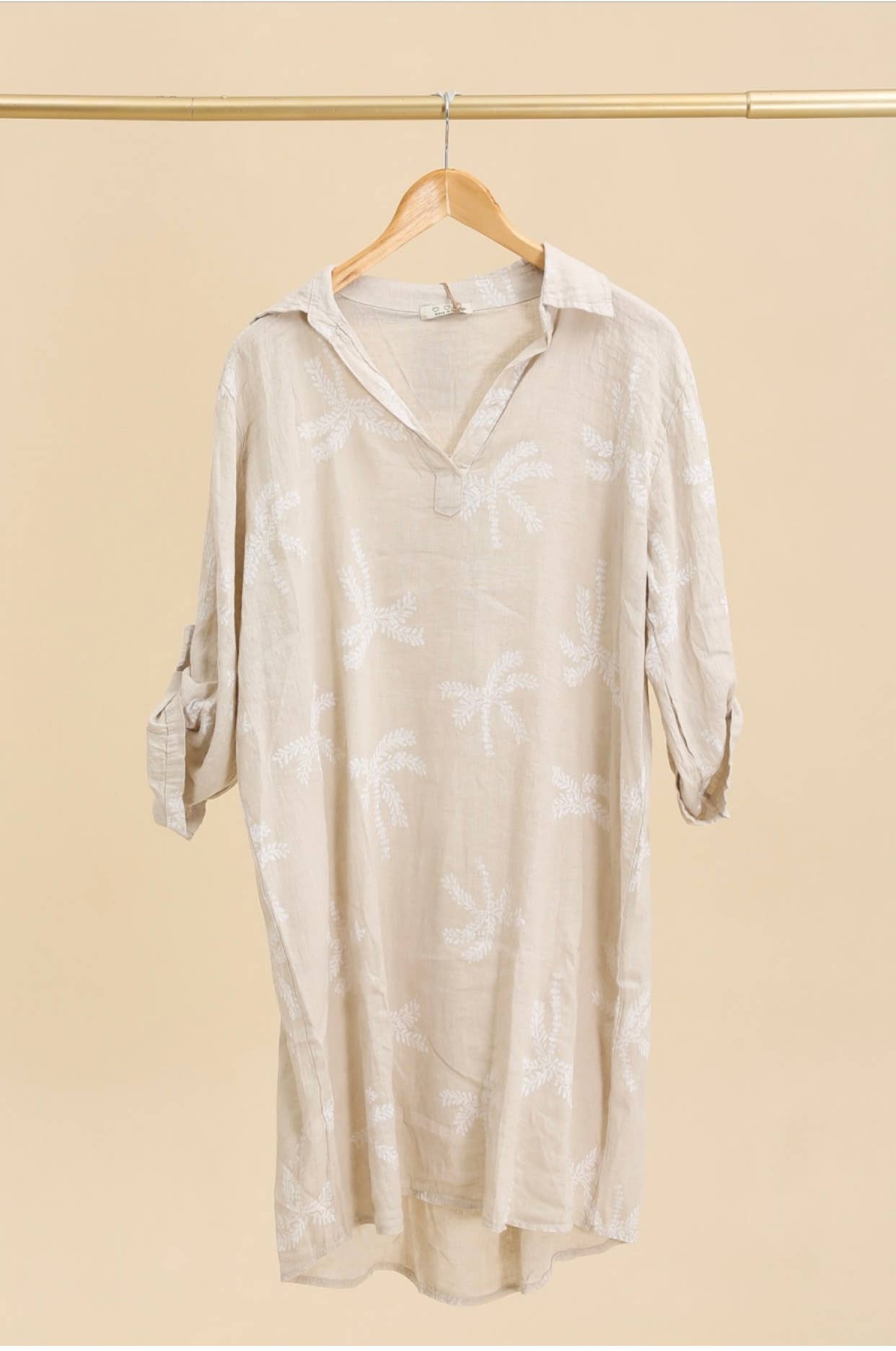 LÉA & LUC – Großhandel Kleid – Damen – Bedruckte Kleider aus 100% Leinen REF.680217